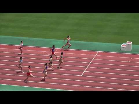 高女 B100m 決勝_2017福岡県高校学年別選手権