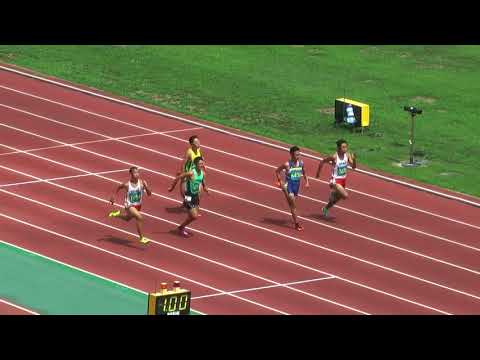 H29　千葉県ｼﾞｭﾆｱｵﾘﾝﾋﾟｯｸ最終選考　A男子100m　予選1組