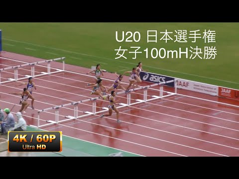 女子100mH決勝　U20日本選手権R01　４K60p