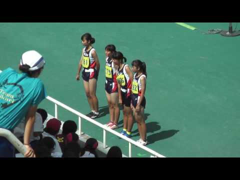 H29　千葉県中学総体　女子4x100mR　決勝