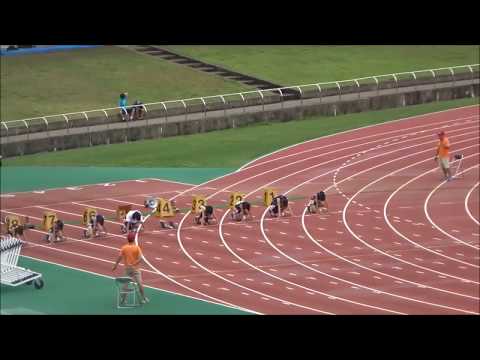 女子C（中学1年）100m　予選4組　～ジュニアオリンピック陸上　高知県選考会～