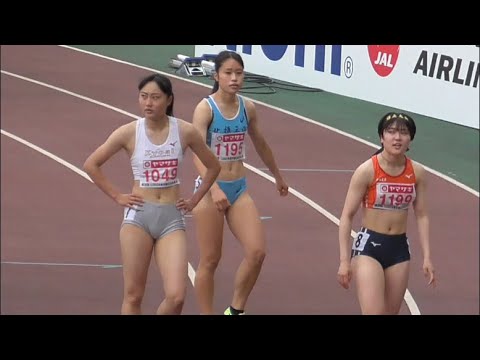 U20女子100ｍＨ予選（全3組）日本選手権陸上2022