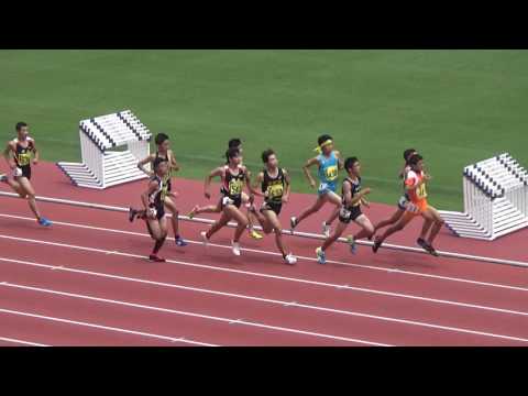 2017全日本中学校通信陸上競技愛知県大会 男子共通 800m 予選 1組
