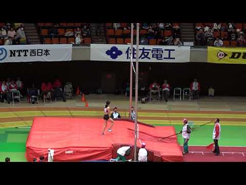 Tomomi ABIKO 4m20(1st attempt)Ｓ ○我孫子智美(Women OPEN)2018 U20 NATIONAL INDOOR Pole Vault final