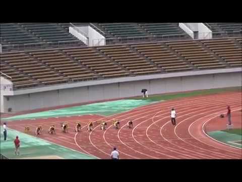桜田舞歩選手（徳島大）女子100m決勝、優勝タイム：12秒43 ～四国インカレ2017～