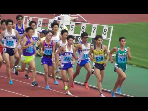 関東ｲﾝｶﾚ 男子2部1500m予選3組 2018.5.24