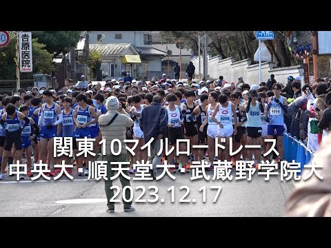 関東10マイル finish地点【中大･順大･武蔵野学院大】2023.12.17