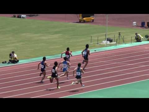 58th東日本実業団 男子100m予選3組 飯塚翔太 10.27(+2.2)