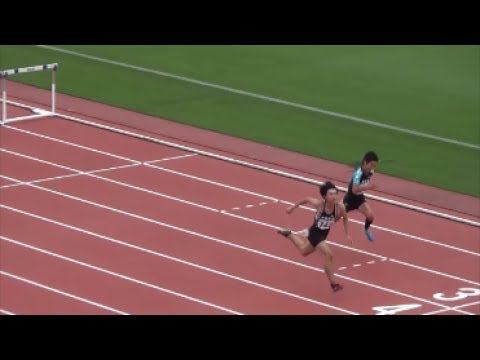 国体陸上群馬県予選2017 少年共通男子110mJH決勝