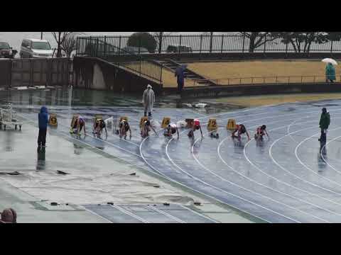 2018 水戸市陸上記録会 中学男子100m4組