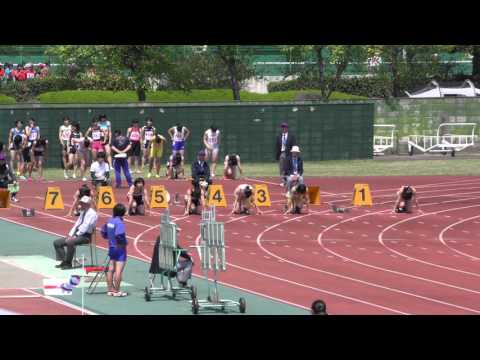 20160423群馬リレーカーニバル 女子100ｍ1組