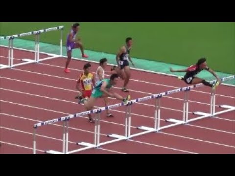 関東陸上競技選手権2017 男子110mH準決勝1組