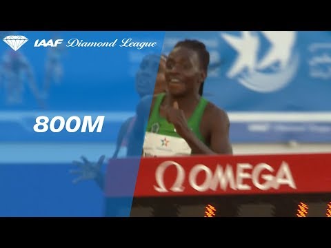 Francine Niyonsaba 1.57.90 Wins Women&#039;s 800m - IAAF Diamond League Rabat 2018