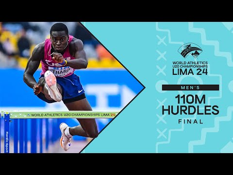 Tharp 🇺🇸 dominates 110m hurdle final with 13.05 | World Athletics U20 Championships Lima 24