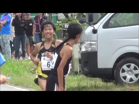 しらかわ駅伝2016 Ａ競技高校男子 第3中継所