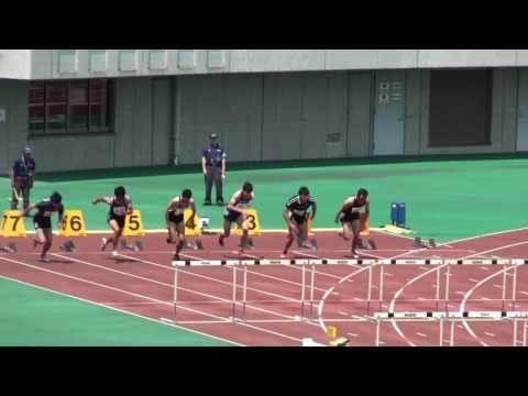 58th東日本実業団 男子110mH予選3組 能登谷雄太 13.92(+4.3)