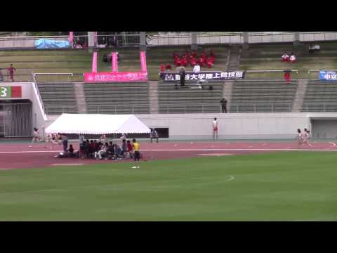 2015 西日本インカレ陸上 女子400m 予選1