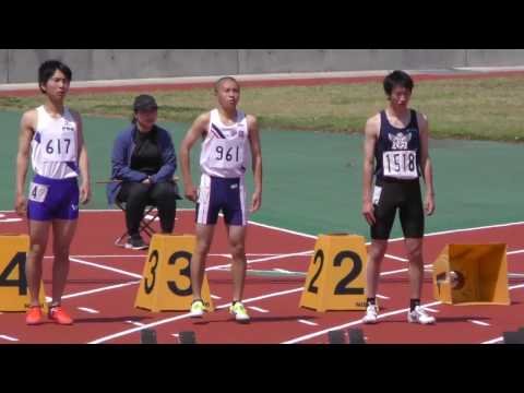 20170430群馬高校総体中北部地区予選男子100m2組