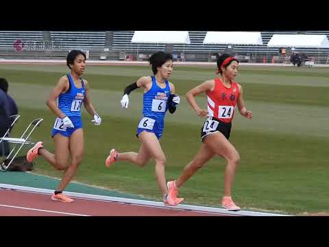 京都　女子駅伝・中長距離競技会　女子3000メートル・2組（2021年1月17日　京都市右京区・たけびしスタジアム京都）