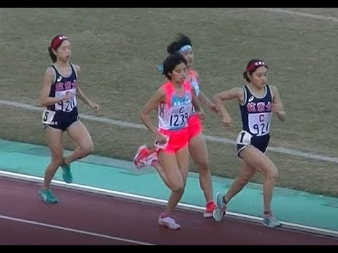 20181124鞘ヶ谷記録会 一般高校女子3000m最終組