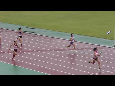 2018 東北高校新人陸上 女子 4×400mR 決勝