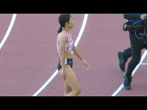 予選 女子400mH 日本選手権陸上2023