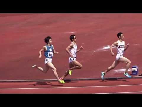 第 82 回京都学生陸上競技対校選手権大会　男子オ－プン 800ｍ 1組