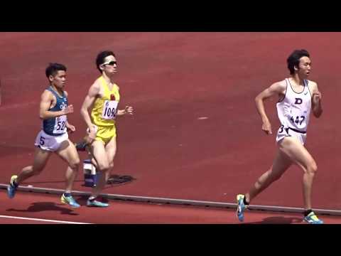 第 82 回京都学生陸上競技対校選手権大会　男子オ－プン 800ｍ 2組