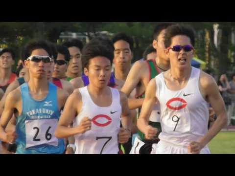 【頑張れ中大】 平成国際大学記録会 5000ｍ13組(最終組)　畝大学ﾃﾞﾋﾞｭｰ戦、堀尾・二井・加井　2017.5.20