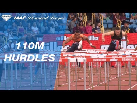 Orlando Ortega 13.08 Wins Men&#039;s 110m Hurdles - IAAF Diamond League Birmingham 2018