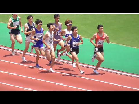 決勝 男子800m 西日本インカレ陸上2024