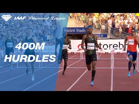 Abderrahman Samba Wins Men&#039;s 400m Hurdles - IAAF Diamond League Oslo 2018