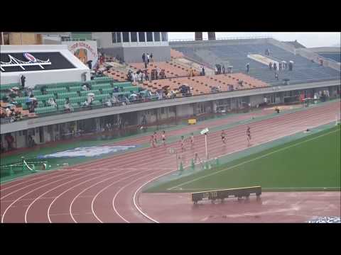 愛媛県高校新人大会2017・女子100m予選3組2着＋2