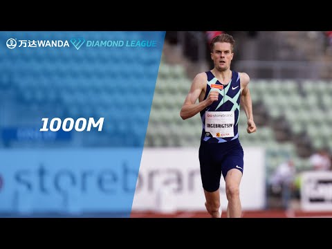 Filip Ingebrigtsen set a new Norwegian 1000m record - Wanda Diamond League 2020