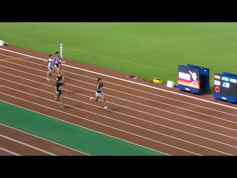 男子4×100mR 決勝2組　U18日本選手権R01