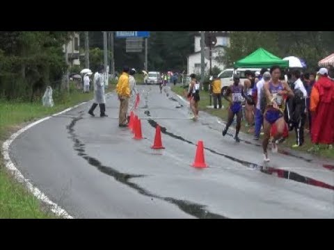 しらかわ駅伝2017 A競技高校男子 第3中継所