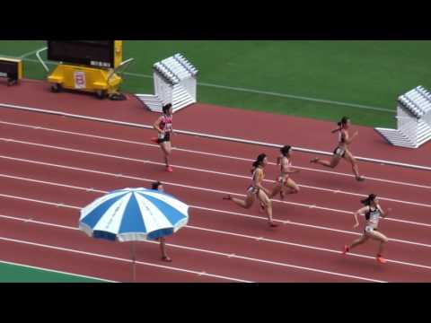 2017年 愛知県陸上選手権 女子100m予選6組