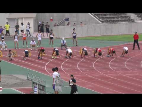 20160702群馬県選手権男子100m予選3組