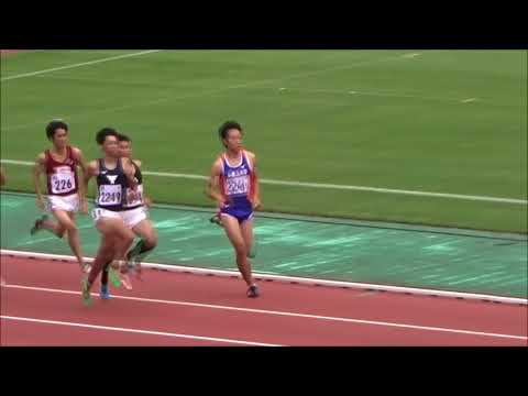 2018関西学生新人陸上競技選手権大会　男子800ｍ予選1組