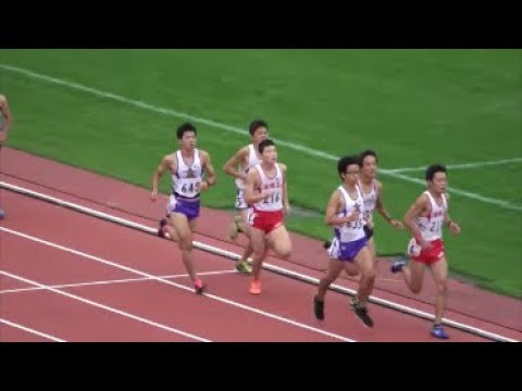 群馬県高校陸上強化大会2017 男子1500m(2・3年)TR1組