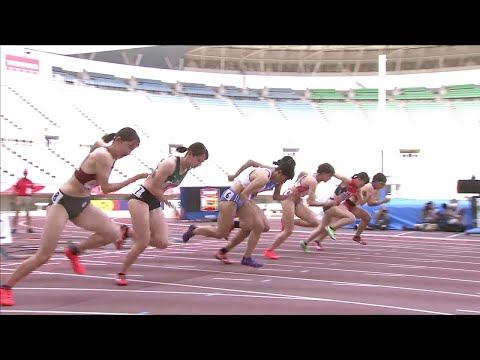 【第105回日本選手権】 女子 100ｍ 予選5組