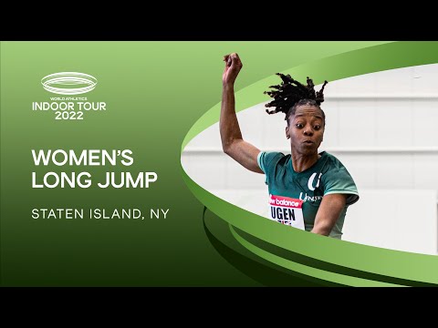 Lorraine Ugen jumps SB 6.71 for long jump victory | World Indoor Tour Gold Staten Island 2022