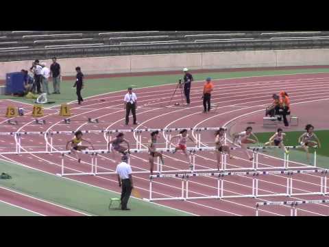 2015日本学生個人陸上　女子100mH準決勝2