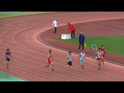 20180317_第3回宮崎県記録会_一般・高校男子100m_19組