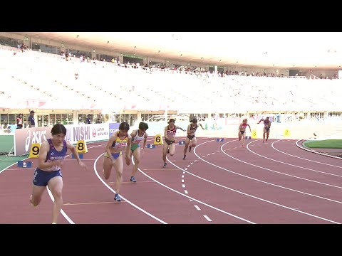 【第108回日本選手権】女子 200ｍ 予選2組