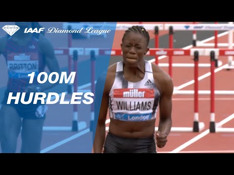 Danielle Williams sets a Jamaican 100m hurdles National Record in London - IAAF Diamond League 2019