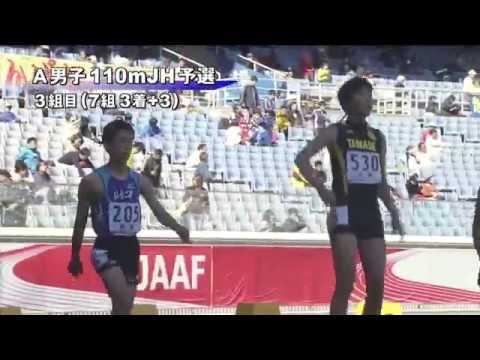 A男子110mJH 予選第3組 第46回ジュニアオリンピック