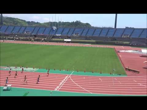 少年男子B（中3・高1）100m予選5組、大野心碧（土佐中）11秒73　～国民体育大会　高知県選考会～