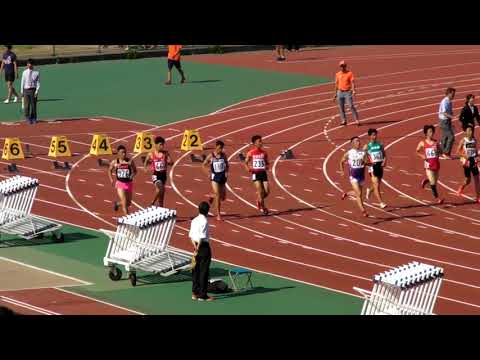 20180429 大阪陸上競技カーニバル　中学男子　100m　決勝