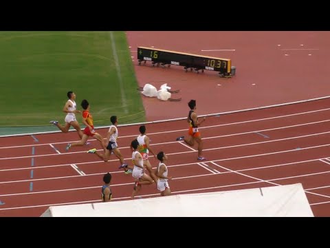 男子100m決勝　関東学生新人 R01